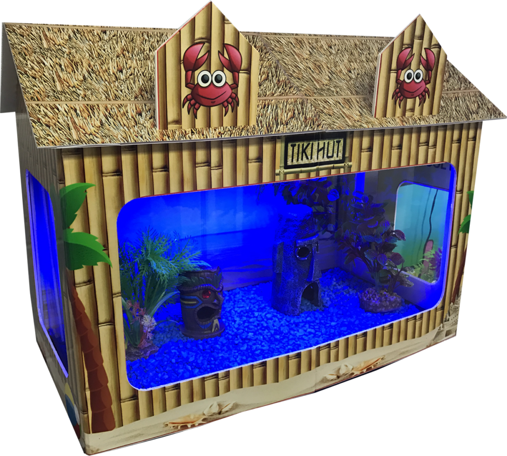 Leerling Vanaf daar roekeloos Tiki Hut style fish tank house - R&J Enterprises