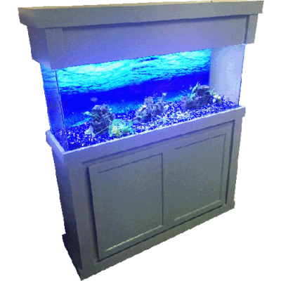 55 75 90 gallon Modern Birch Grey Fish Tank Stand